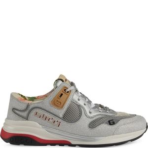 Gucci Sneakers Women Fabric Silver